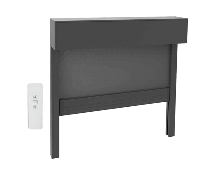 C28-WR100B motorized windproof roller blinds system